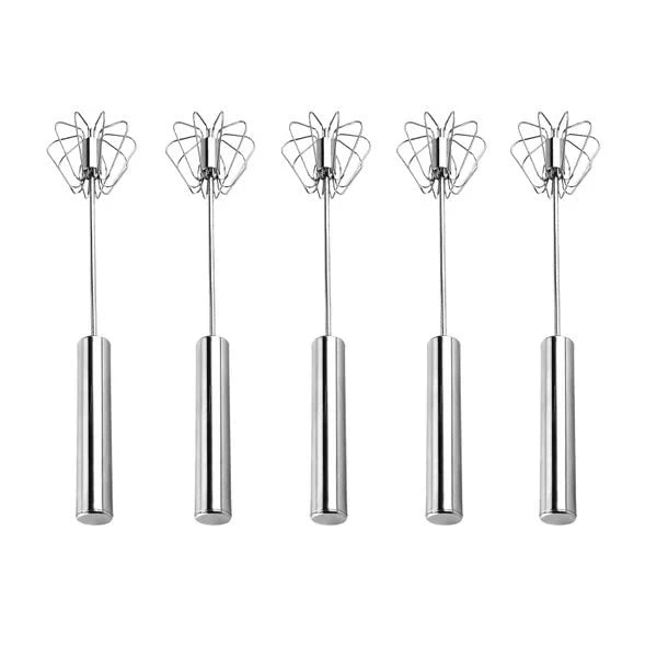 Whisk Spring-Loaded Push Battery-Free Stainless Steel