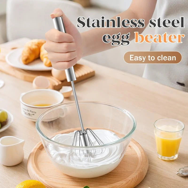 Whisk Spring-Loaded Push Battery-Free Stainless Steel