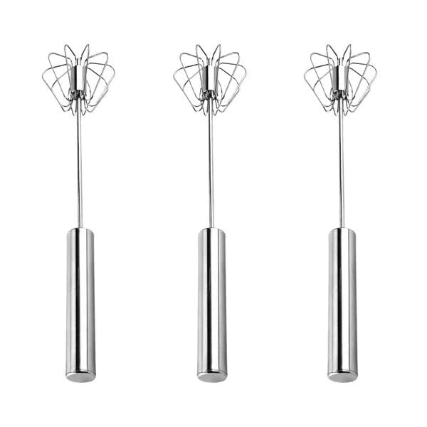 Whisk Spring-Loaded Push Battery-Free Stainless Steel