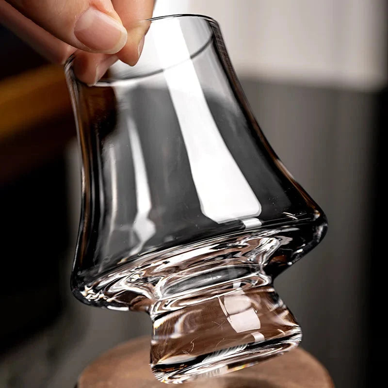Whiskey Glasses Lead-Free Conical Aroma-Enhancing Set of Four