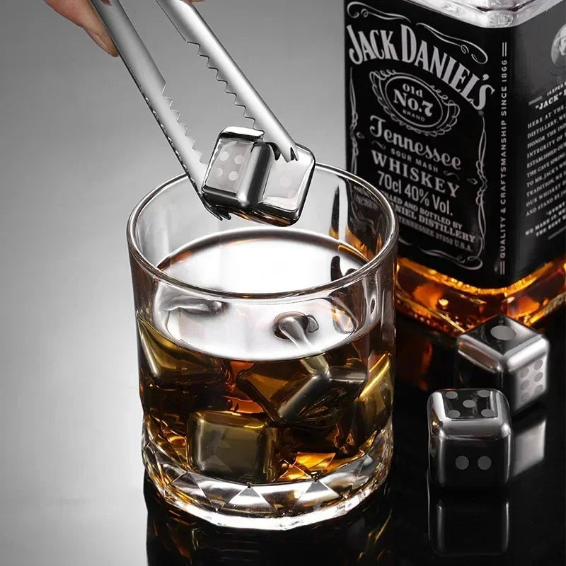 Whisky Cooling Stones Stainless Steel No Dilution Set of 8