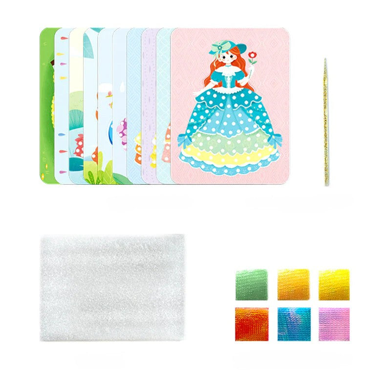 Whiteboard Sticker Kit Princess & Fairy Wooden Stylus