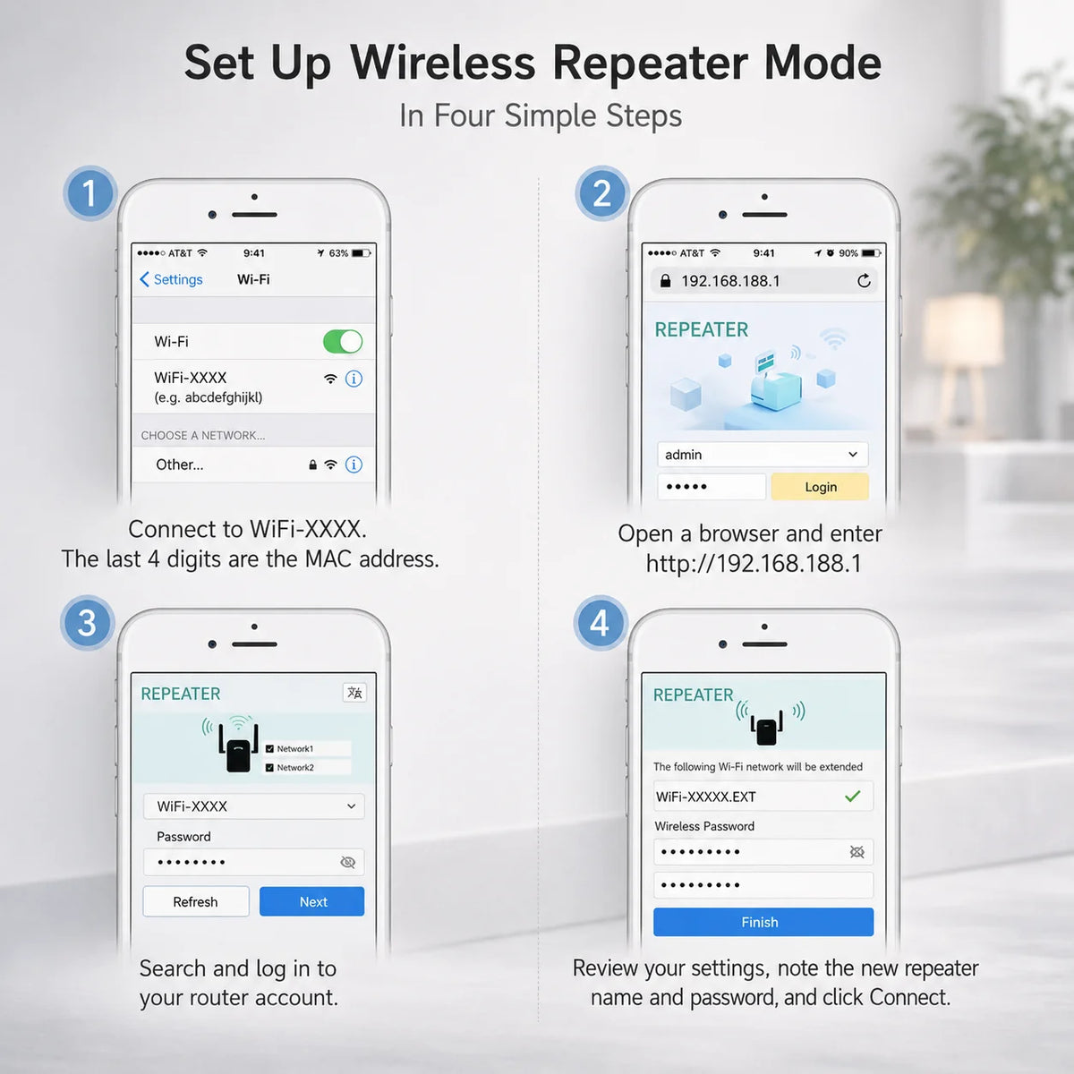 WiFi Signal Booster 3-in-1 Router & Access Point