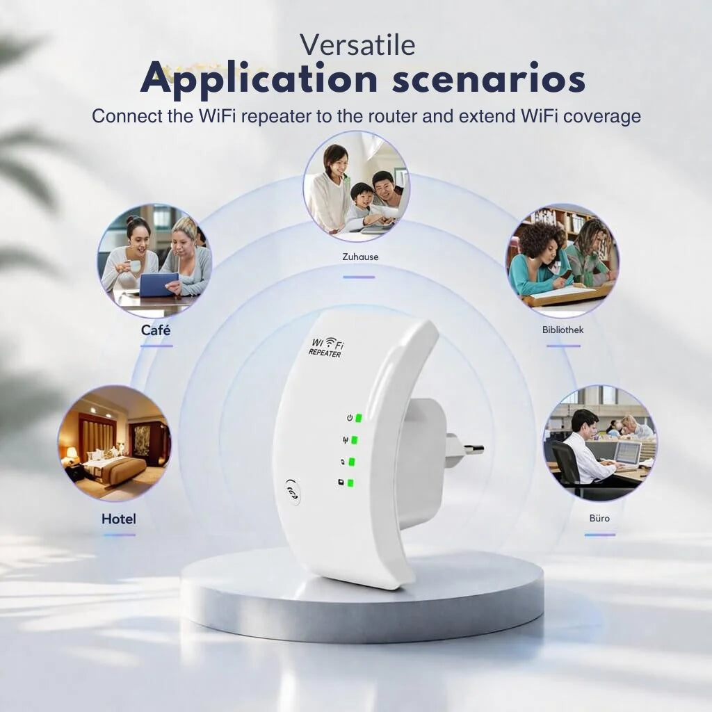 WiFi Signal Booster Extended Range Plug & Play