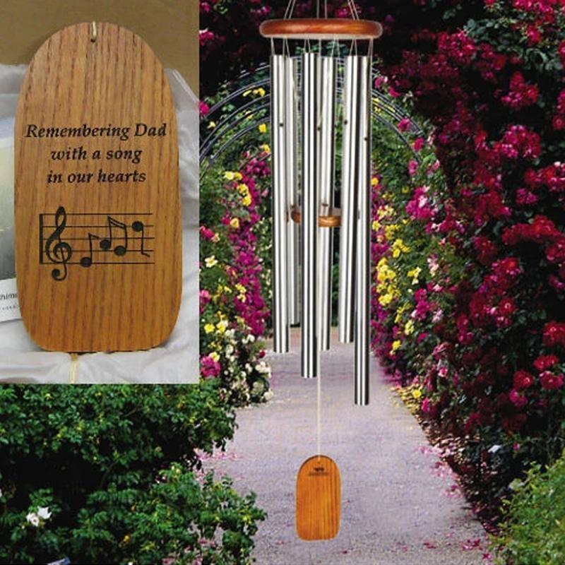 Wind Chime Hand-Tuned Amazing Grace Ash Wood & Aluminum