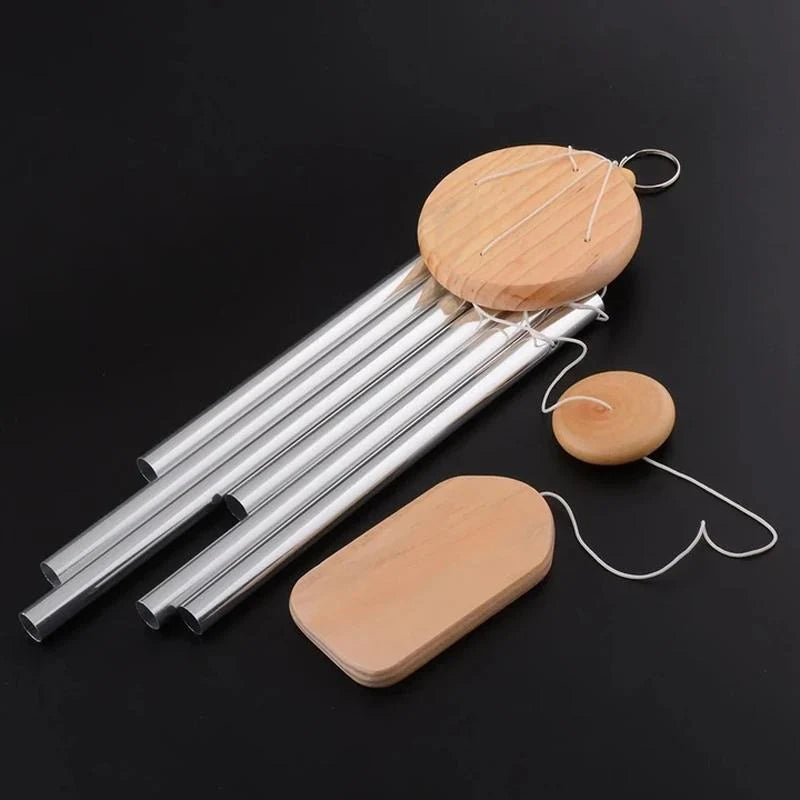 Wind Chime Hand-Tuned Amazing Grace Ash Wood & Aluminum