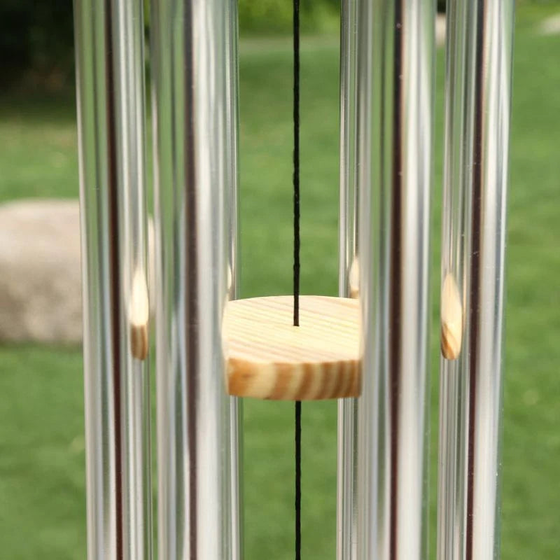 Wind Chime Hand-Tuned Amazing Grace Ash Wood & Aluminum