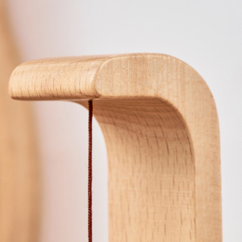 Wind Chime Magnetic Singing Bowl Wooden C-Shaped Stand