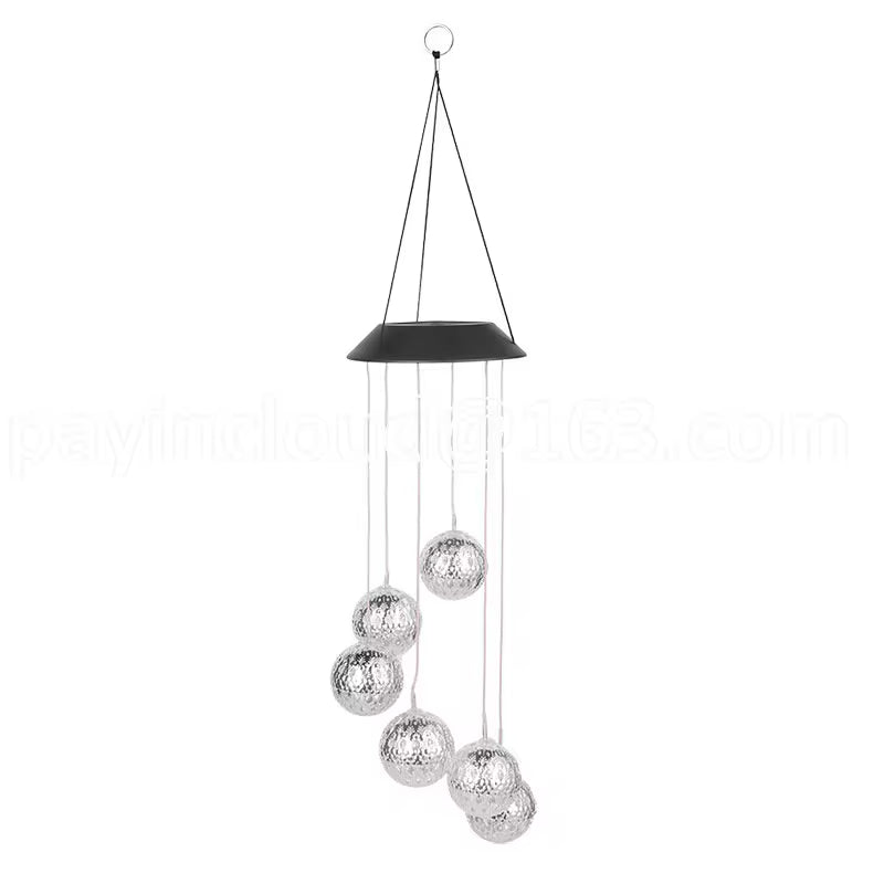 Wind Chime Solar-Powered Color-Changing LED Weather-Resistant