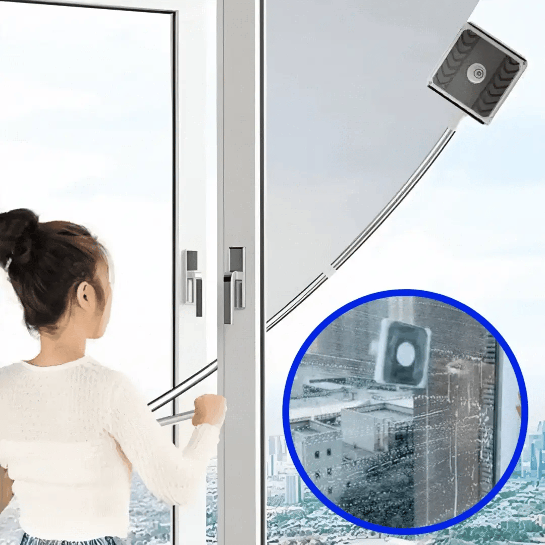 Window Cleaner Double-Sided Magnetic Microfiber Pads