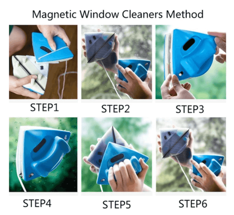 Window Cleaner Magnetic Double-Sided Anti-Fall Wrist Strap