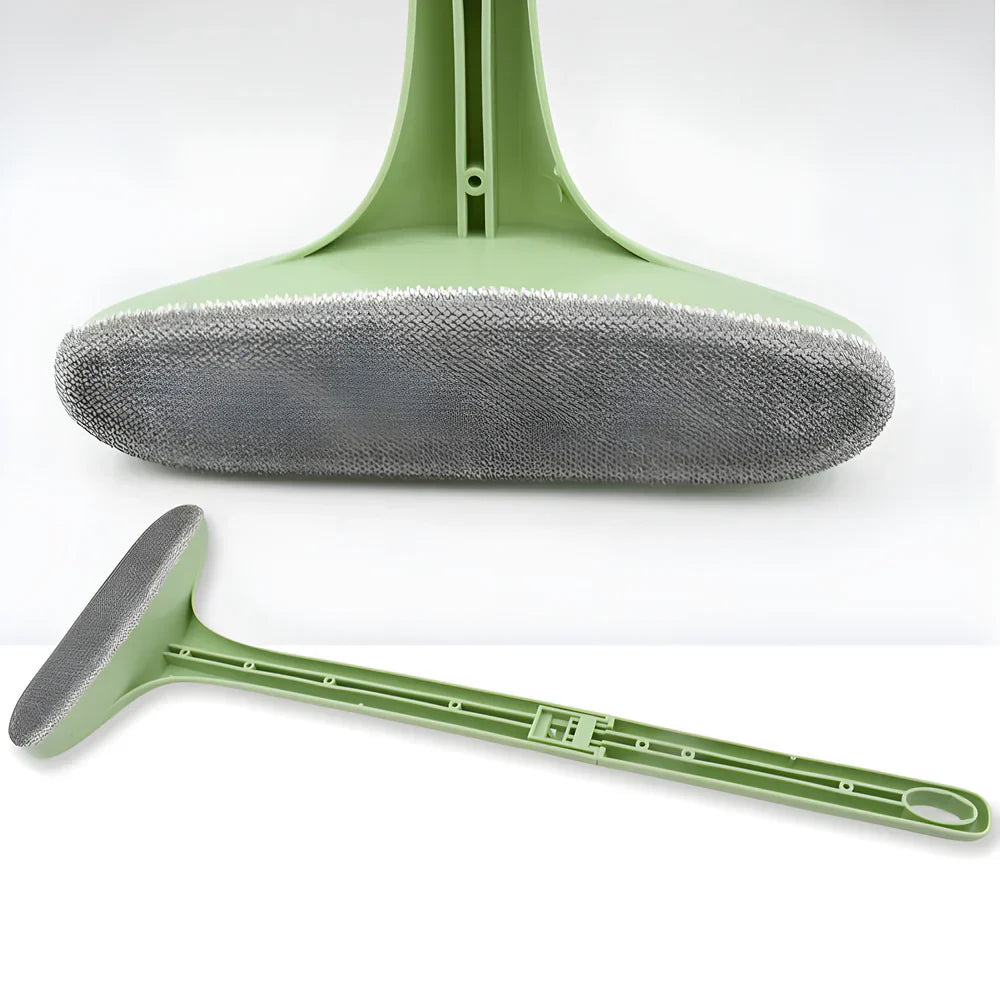 Window Cleaner Telescopic Handle Extendable 59 In Velvety Squeegee