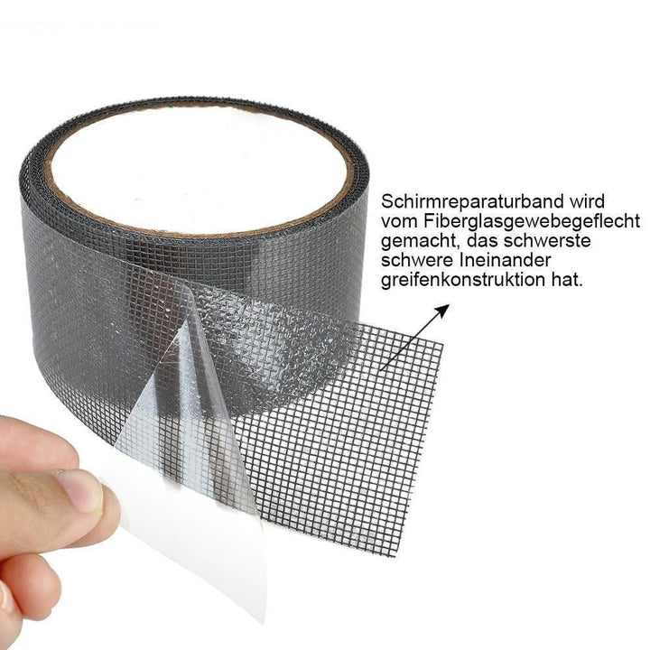 Window Screen Repair Tape Fiberglass Mesh Strong Adhesive