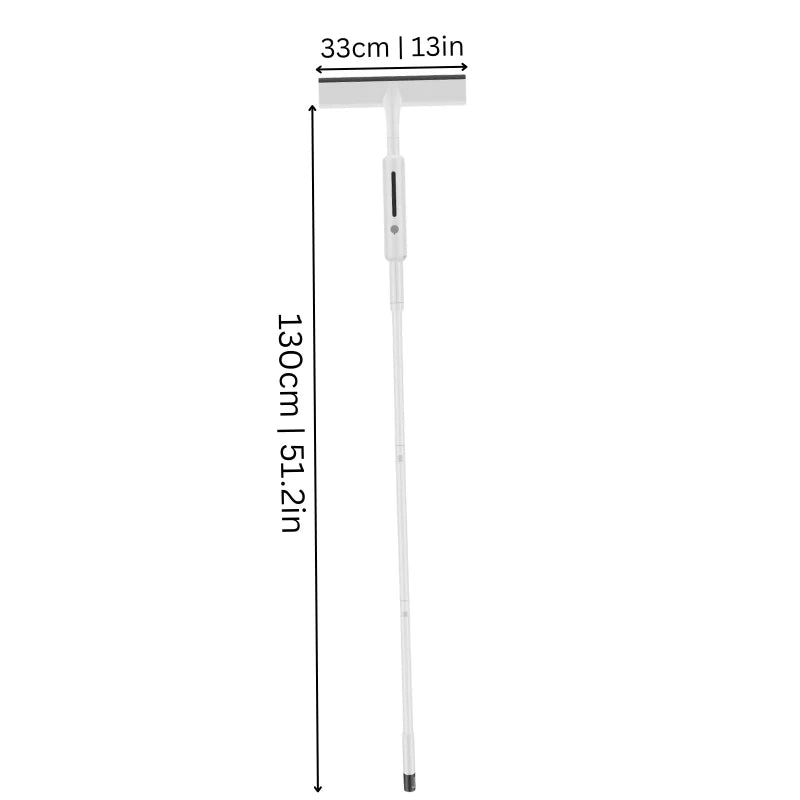 Window Squeegee Integrated Spray Head Double Blade