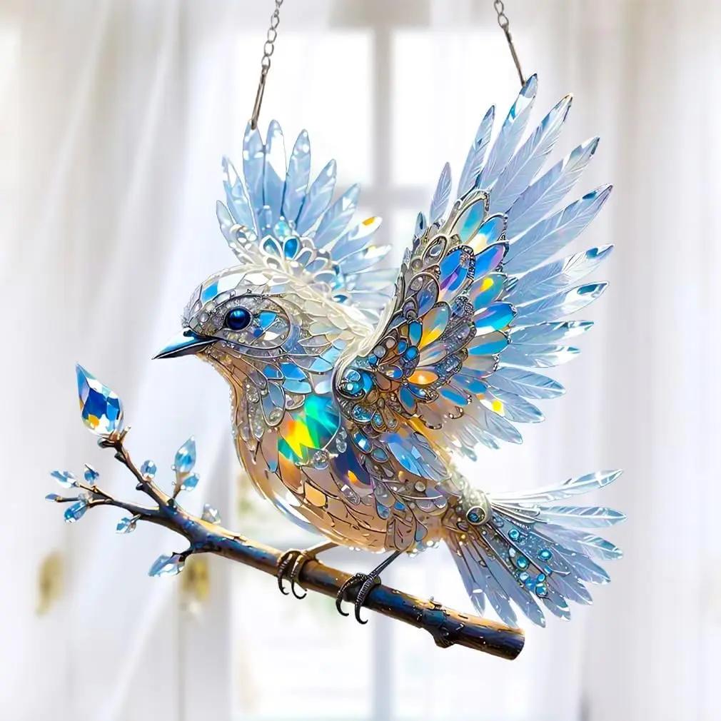 Window Suncatcher Iridescent Acrylic Hanging Hook Included