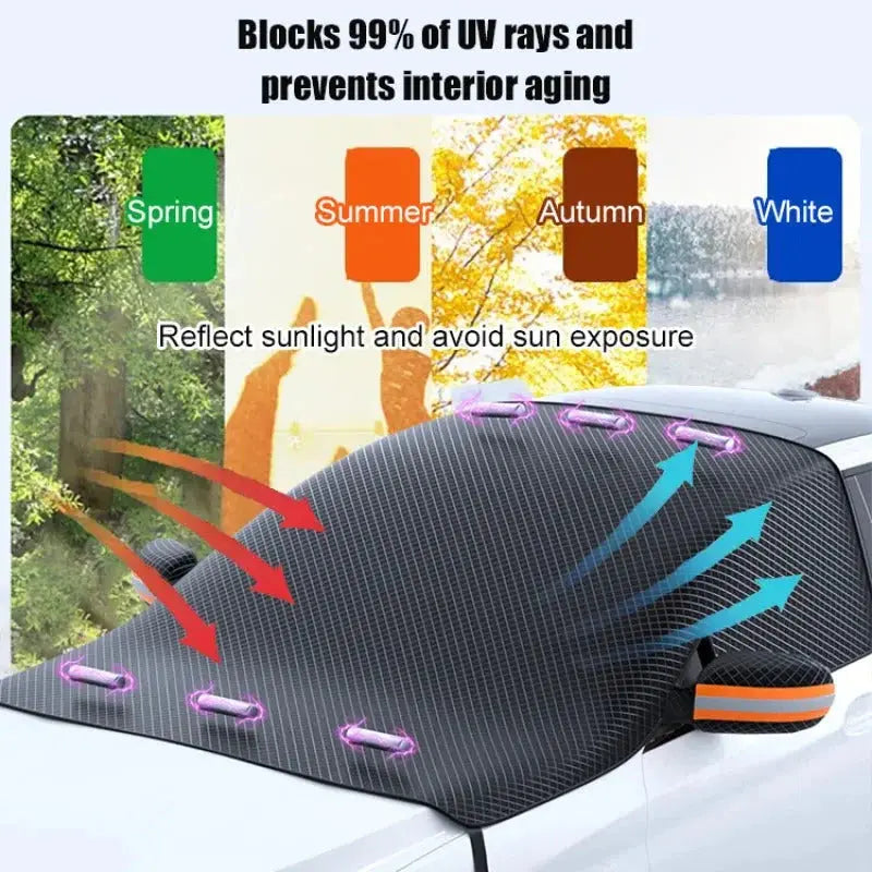 Windshield Cover Oxford Fabric Magnetic Attachment