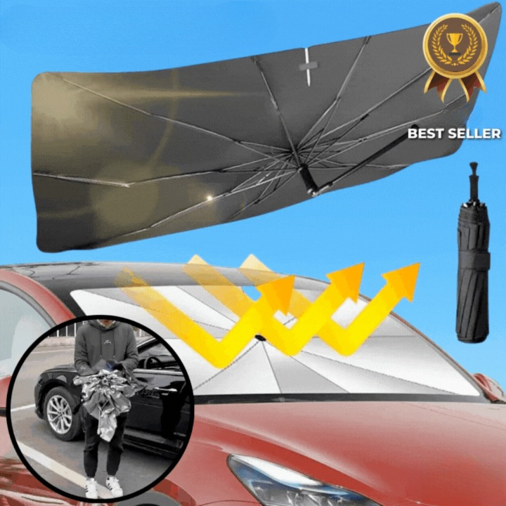 Windshield Sunshade Foldable 360 Degree Rotating Handle UV Protection