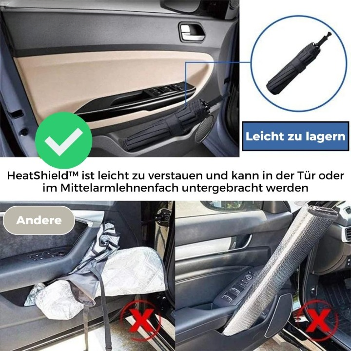 Windshield Sunshade Foldable 360 Degree Rotating Handle UV Protection