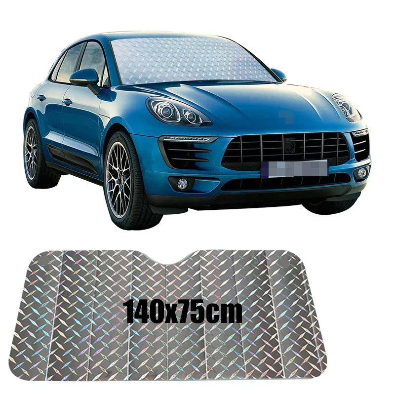 Windshield Sunshade Multi-Layer Reflective Aluminum UV & Heat Protection
