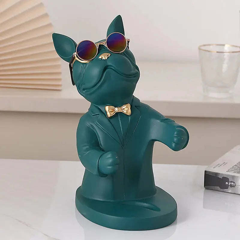 Wine Glass Holder Handcrafted Dog-Shaped Secure Hold