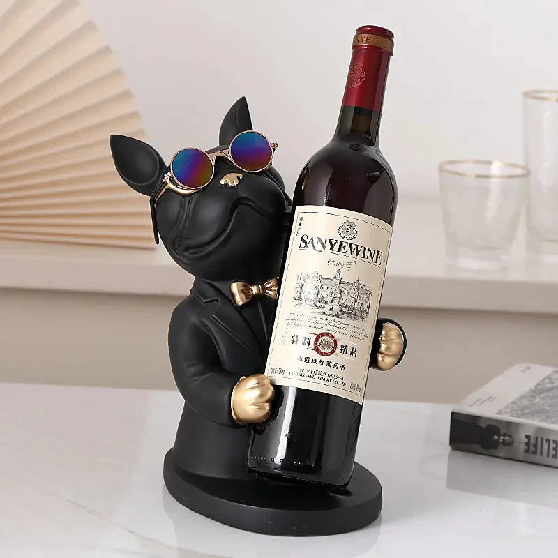 Wine Glass Holder Handcrafted Dog-Shaped Secure Hold