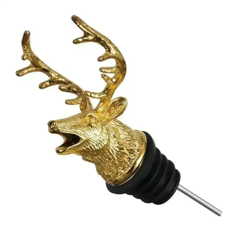 Wine Pourer Deer Head Drip-Free Zinc Alloy