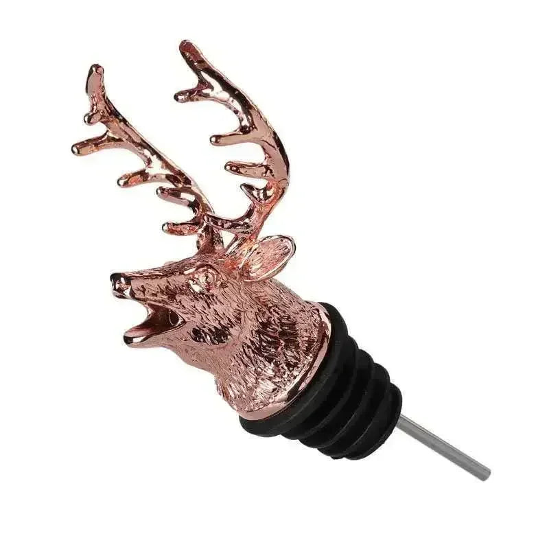 Wine Pourer Deer Head Drip-Free Zinc Alloy