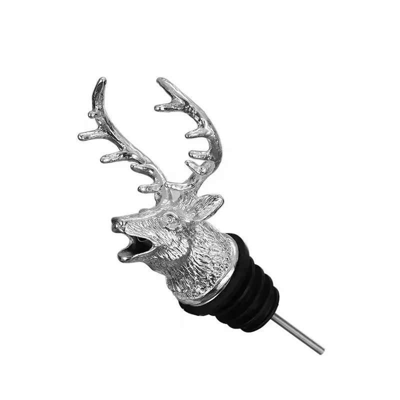Wine Pourer Deer Head Drip-Free Zinc Alloy