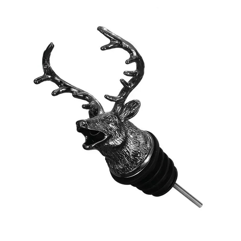 Wine Pourer Deer Head Drip-Free Zinc Alloy