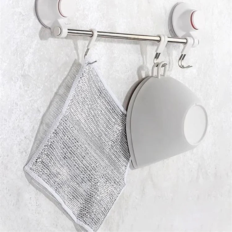 Wire Cleaning Cloths Diamond Mesh Non-Scratch Pack of 4