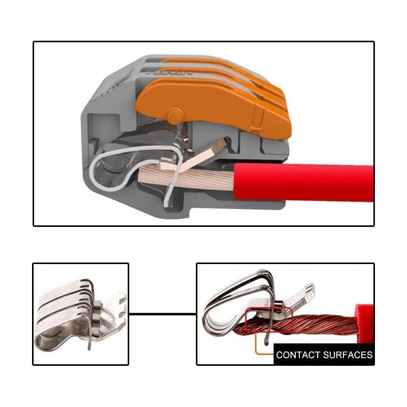 Wire Connector Set Tool-Free Lever Set of 10