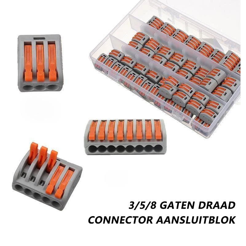 Wire Connector Set Tool-Free Lever Set of 10