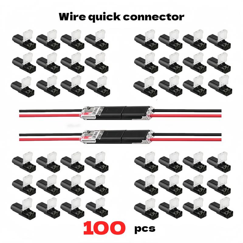 Wire Connector Set Tool-Free Quick-Connect Stranded & Solid Wire