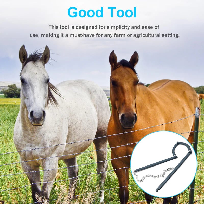 Wire Fence Tensioner Weather-Resistant Iron Easy DIY