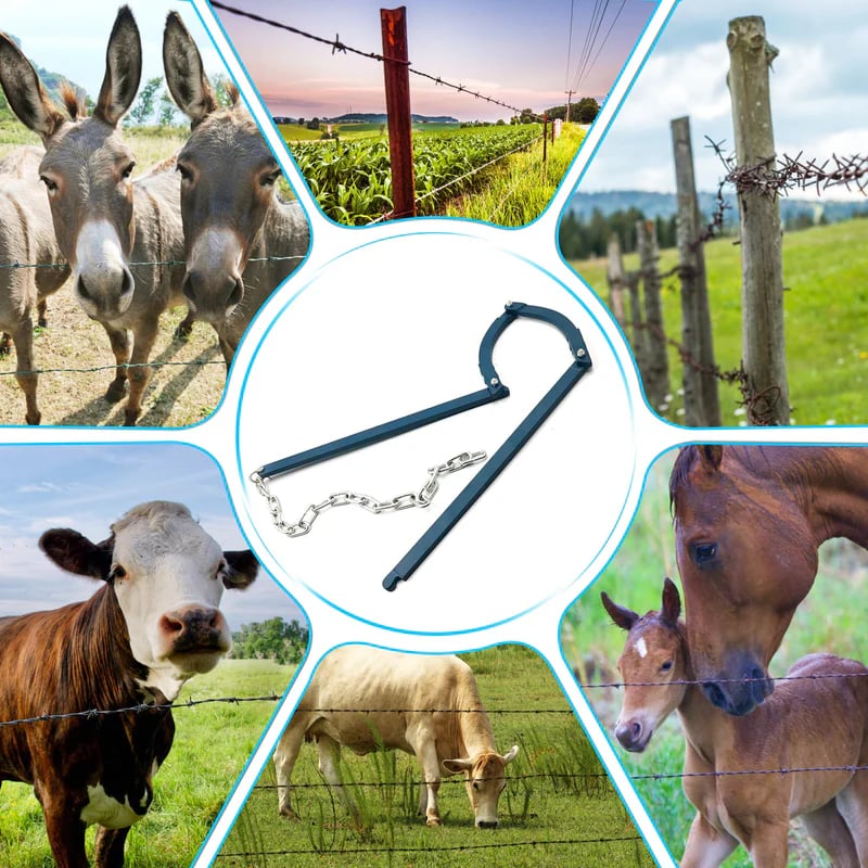 Wire Fence Tensioner Weather-Resistant Iron Easy DIY