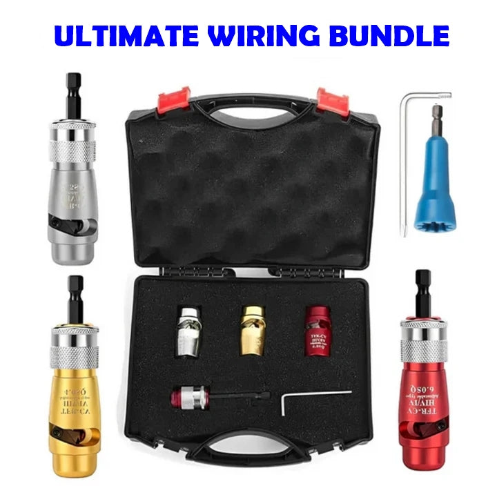 Wire Stripper Set Drill-Compatible Twist-Lock 5-Piece