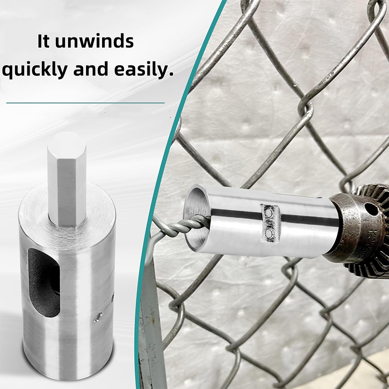 Wire Tensioner Attachment For Drill Hardened Steel Non-Slip Shaft