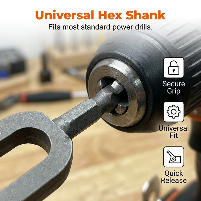 Wire Twisting Tool Universal Hex Shank Hardened Steel