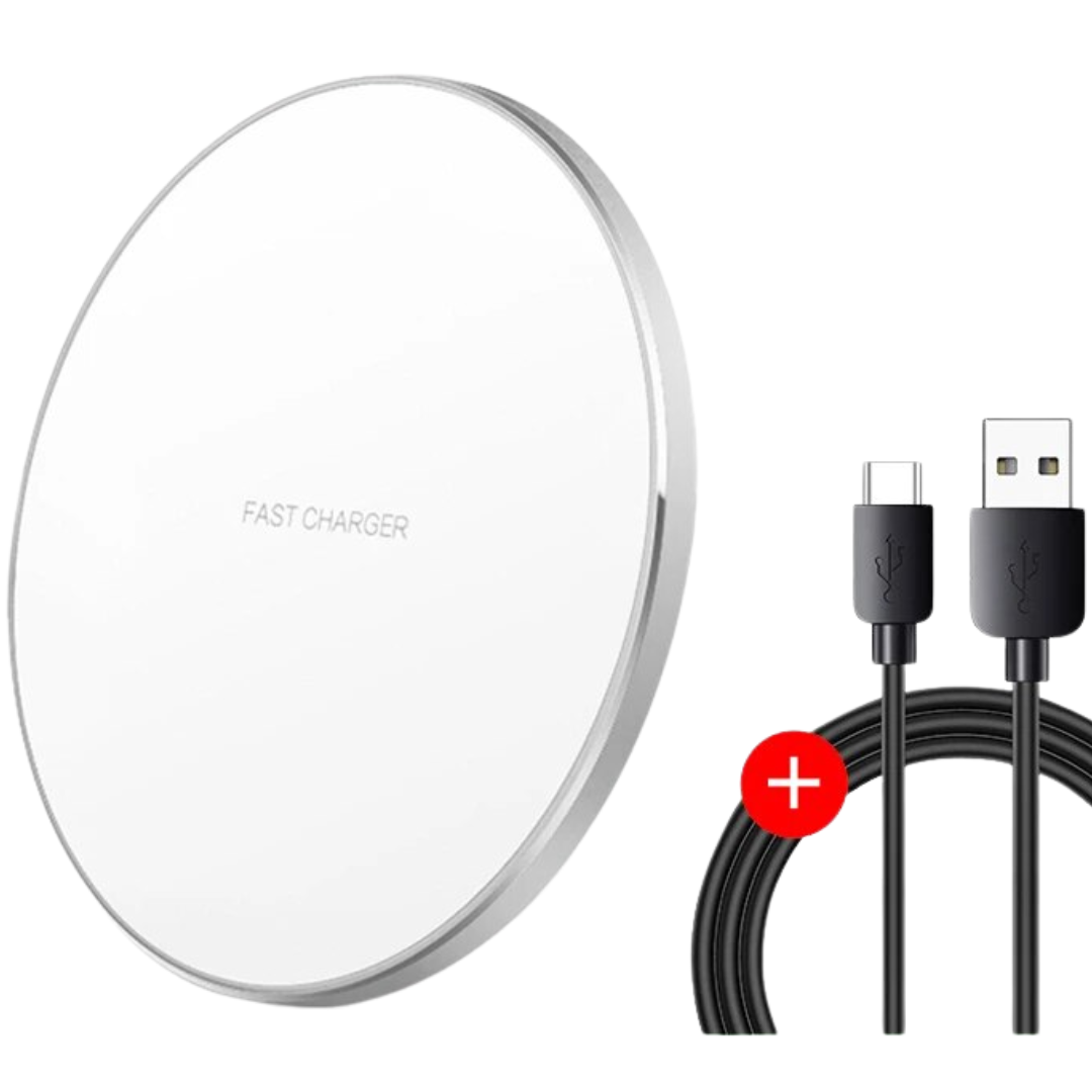 Wireless Charging Pad 30W Fast Charging LED Ring