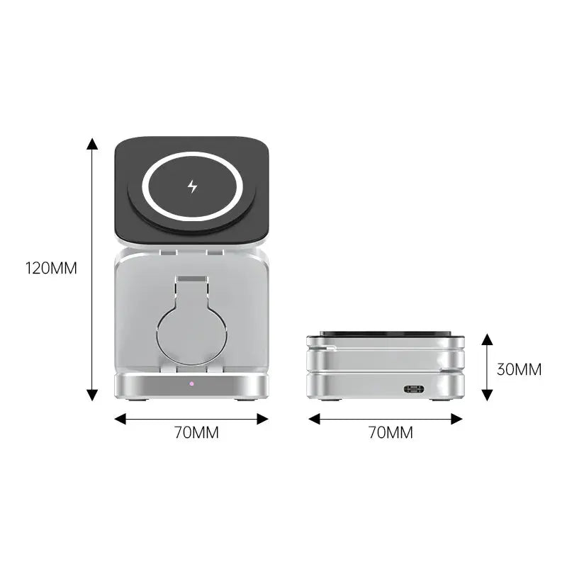 Wireless Charging Station 3-in-1 Foldable 30W