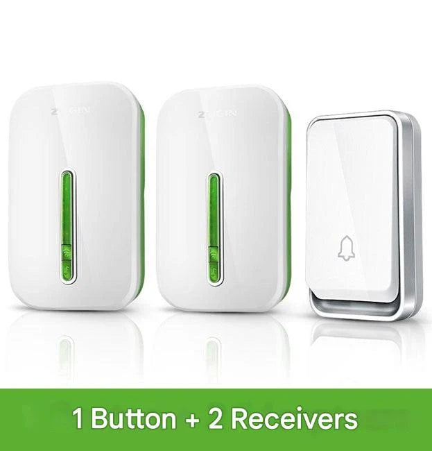 Wireless Doorbell Kinetic-Powered & Battery-Free 394 Ft Range