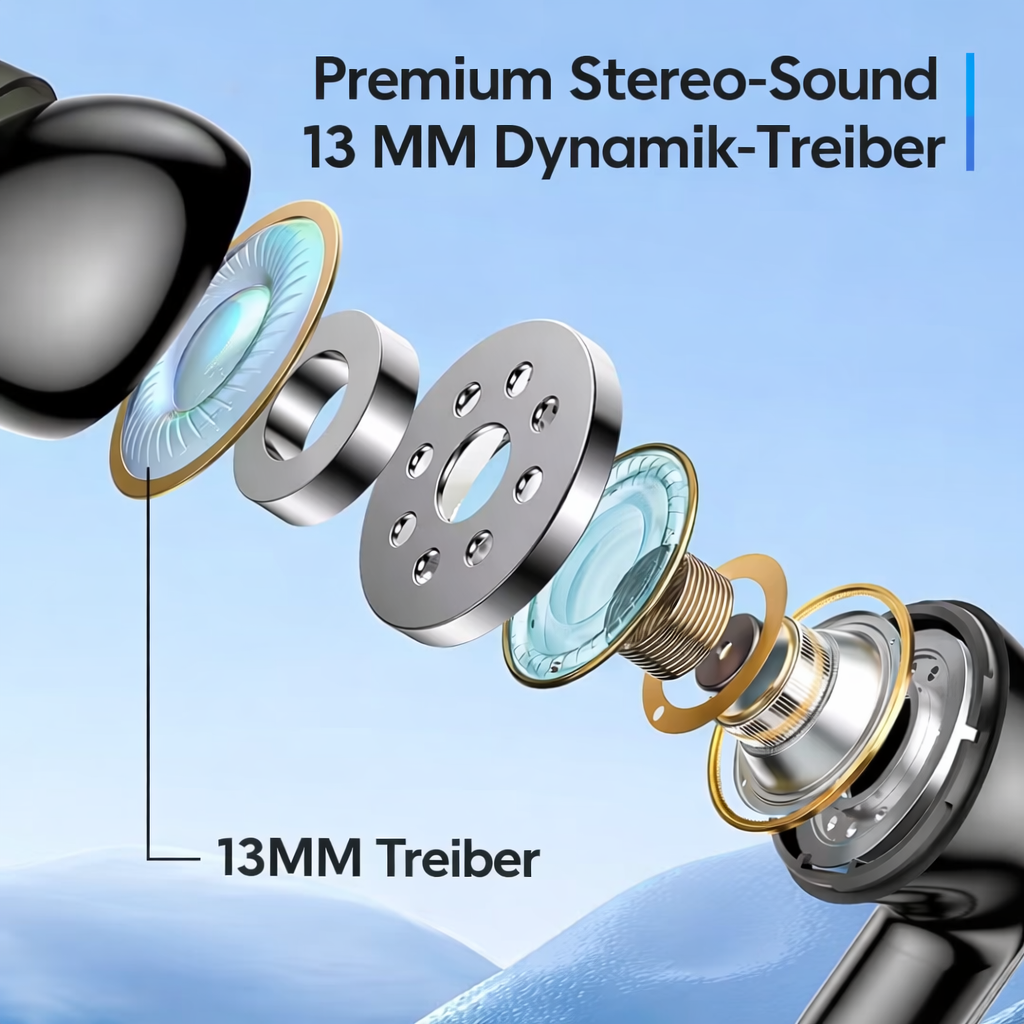Wireless Earbuds 30-Hour Battery Clear Stereo & Mic