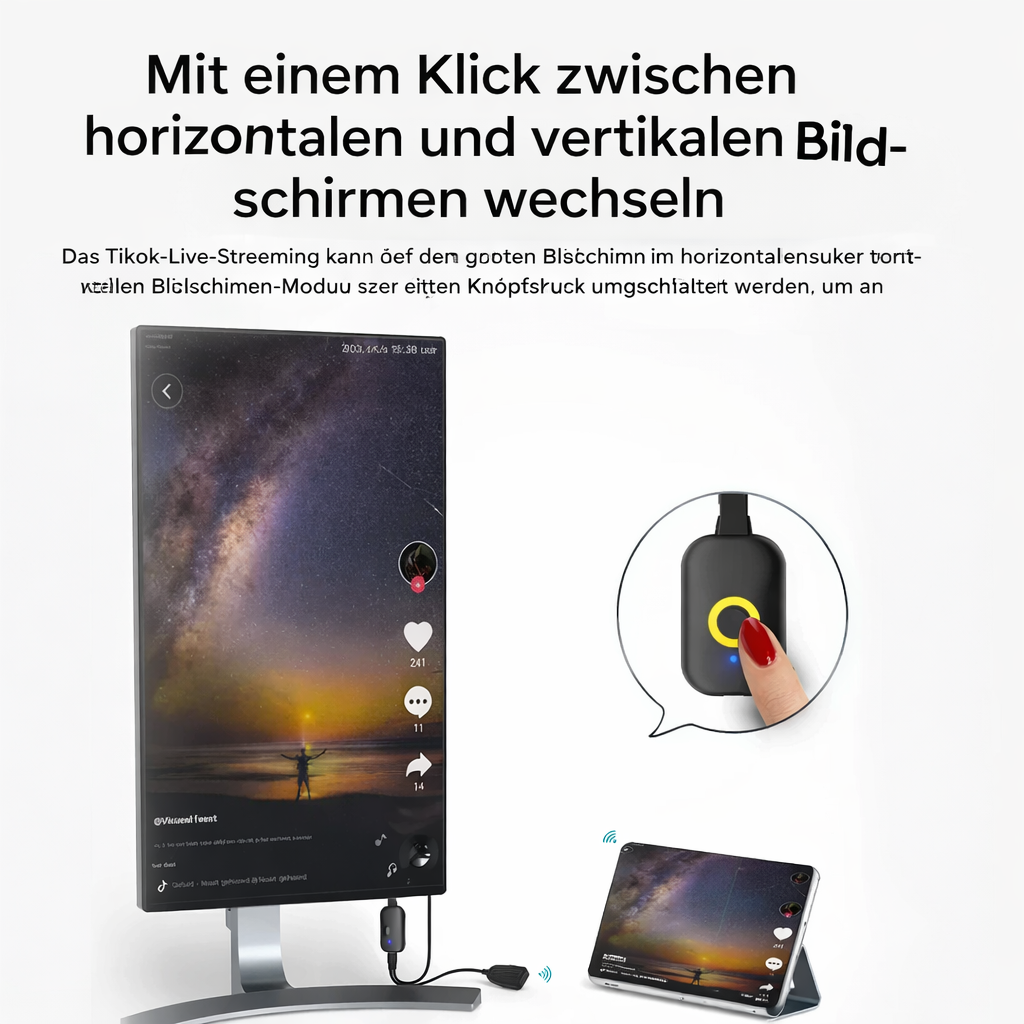 Wireless HDMI Adapter 4K Plug-and-Play Direct Wi-Fi