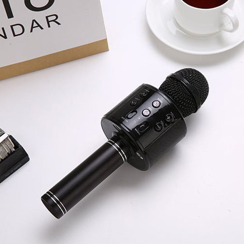 Wireless Karaoke Microphone Bluetooth & Stereo Speakers Noise-Canceling