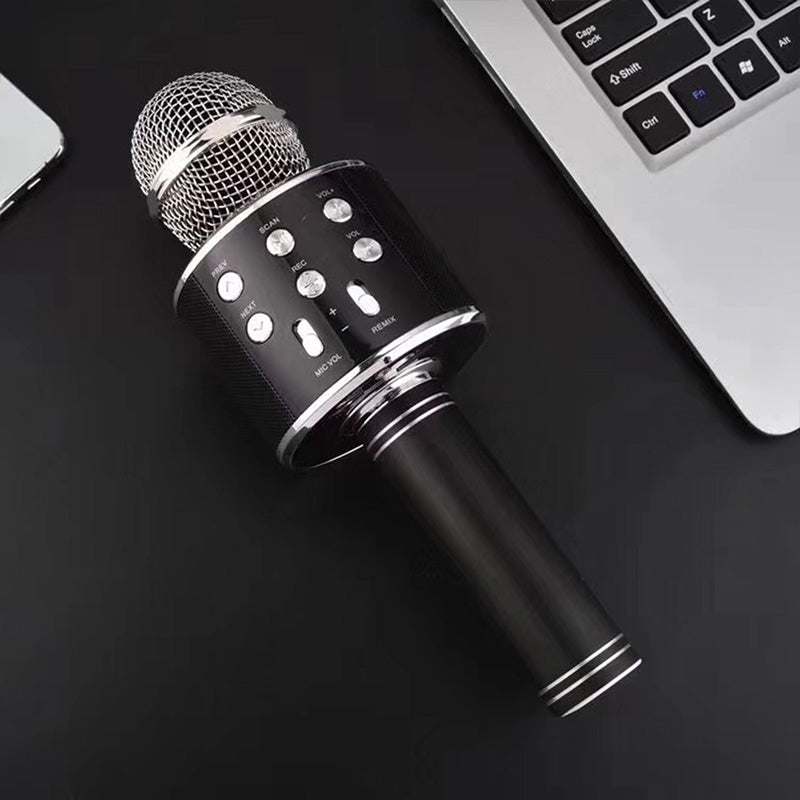 Wireless Karaoke Microphone Bluetooth & Stereo Speakers Noise-Canceling
