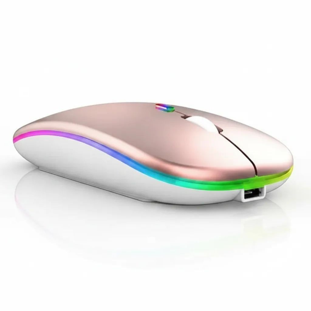 Wireless Mouse Rechargeable Bluetooth 5.2 & 2.4 GHz Ergonomic