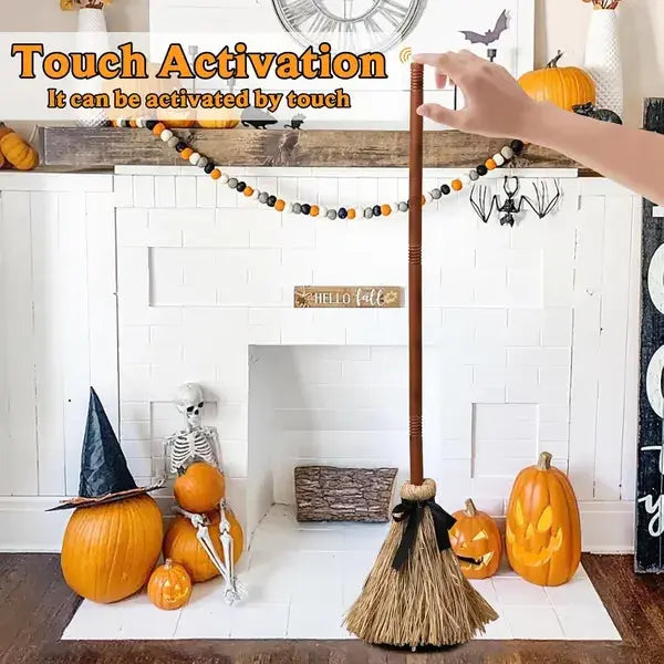 Witch Broom Floating Sound & Touch Activated