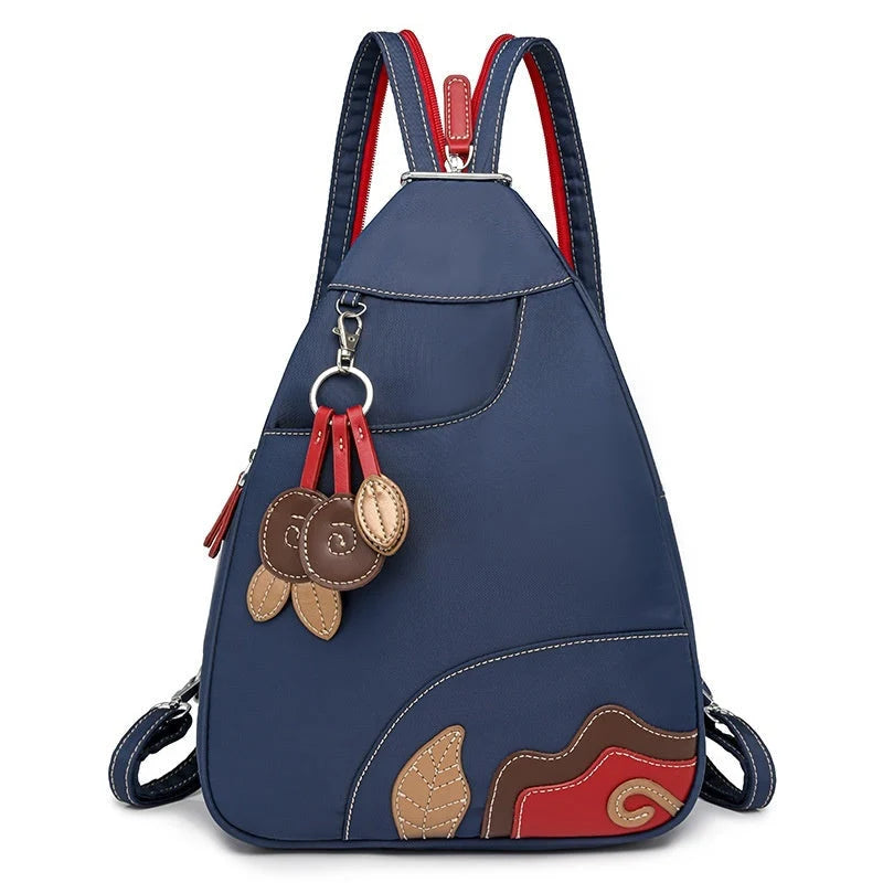 Women's Backpack Convertible 3-Way Multi-Compartment Weather-Resistant Nylon
