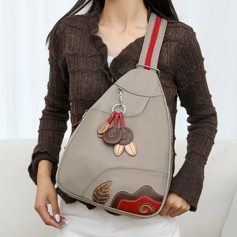 Women's Backpack Convertible 3-Way Multi-Compartment Weather-Resistant Nylon
