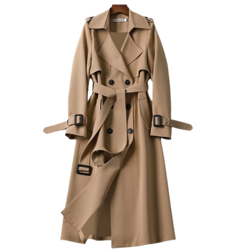 Women's Coat Double-Breasted Insulated Soft Fabric